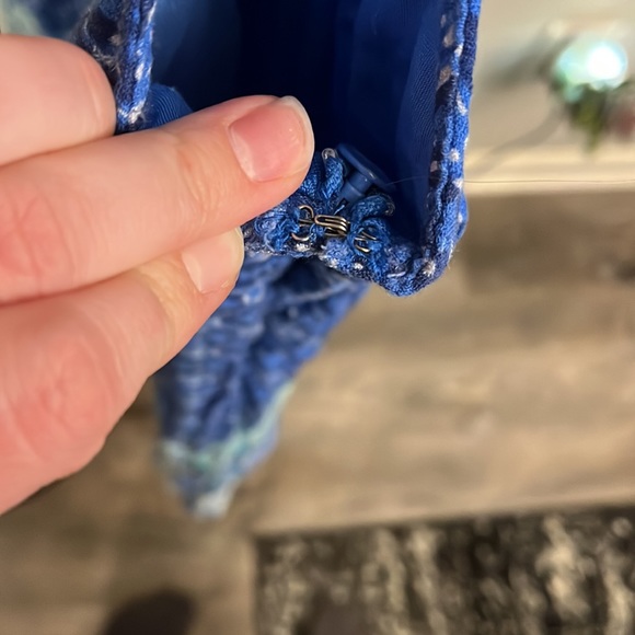 Hollister Blue and Green Halter Dress, size medium - Picture 5 of 6